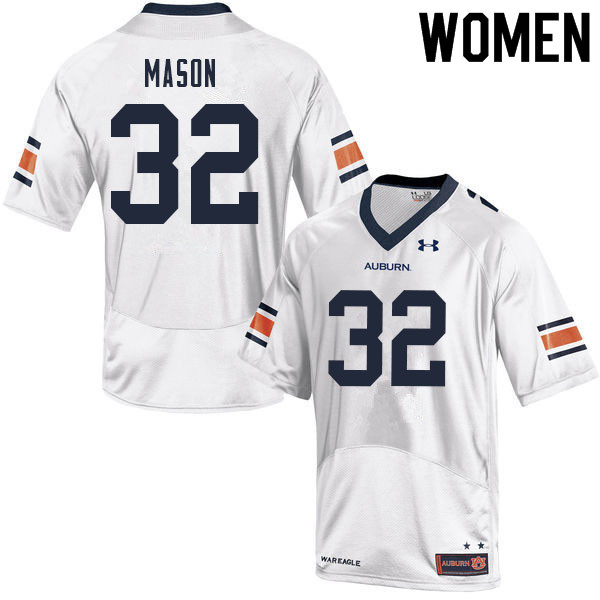 Women #32 Trent Mason Auburn Tigers College Football Jerseys Sale-White